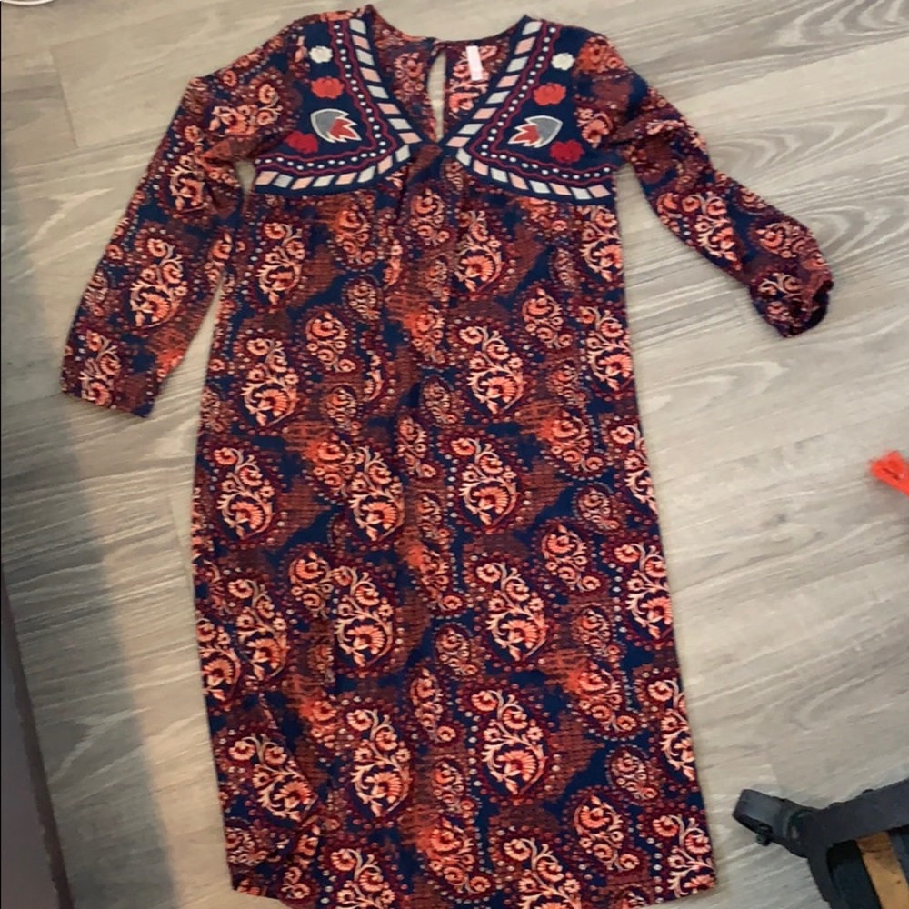 Flowy Boho Midi Dress